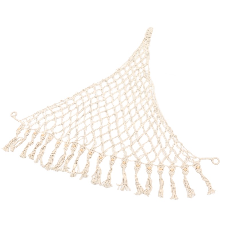 Stuffed Animal Hammock Hand Knitted Bohemian Style Cotton Rope Widely