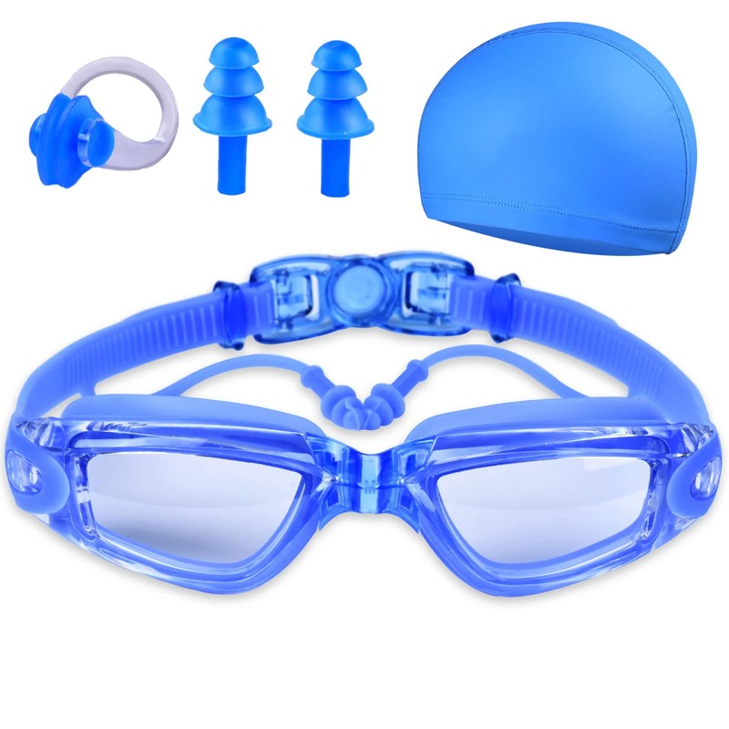 Kids Anti-Fog Swimming Goggles for Pool & Beach – UV-Protection