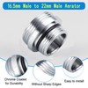 XNTONG Faucet Aerator Adapter - Male Thread M16.5 to Male