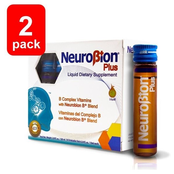 Neurobion 2 NEUROBION PLUS B✅COMPLEX VITAMINS 10 Drinkable Vials EA 