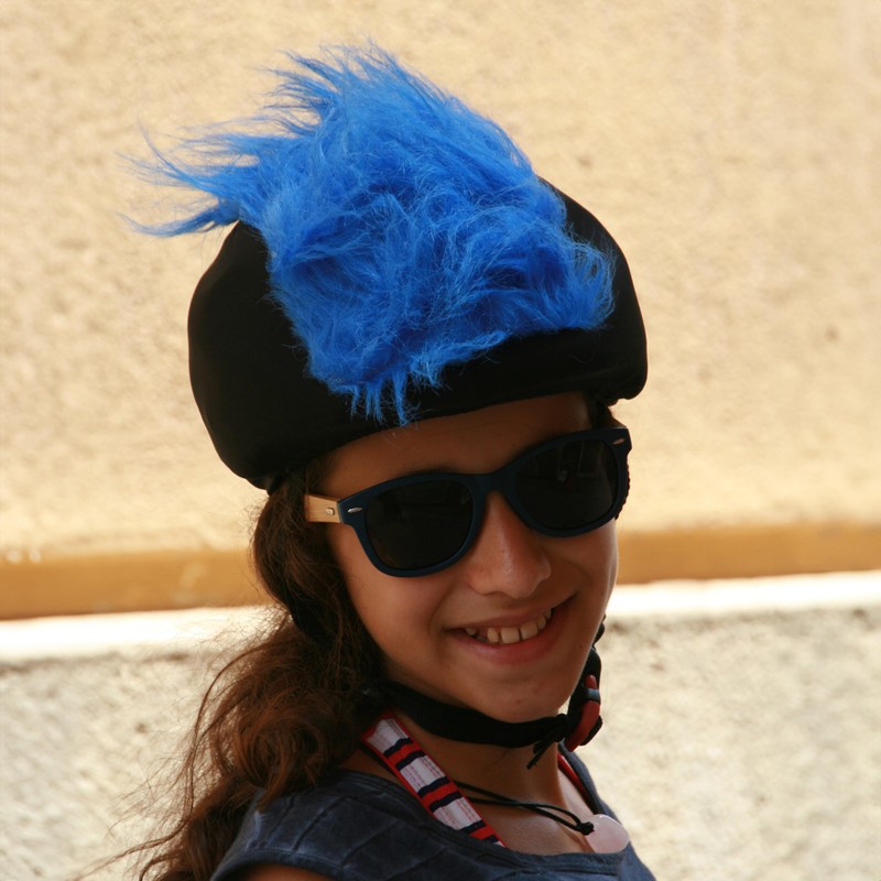 COOLCASC FURRY BLUE Multisport Helmet Cover