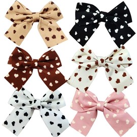2pcs 2.75 inch Bow Hair Clips Women Hair Clips Children Girls Hair Clips Suede Hair Clips Fashion Bow Hair Accessories Multicolor Black White Cute Pink (2 pieces white)