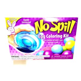 Easter Unlimited No-Spill Egg Dye Coloring Cup Egg Decorating 16pc Paper Egg Decorating Kit, 5"