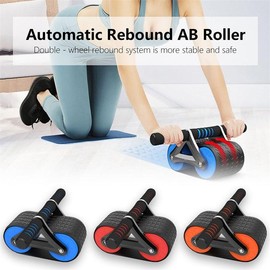 Dual-Wheel Ab Roller for Core Strength Training - Color: Blue