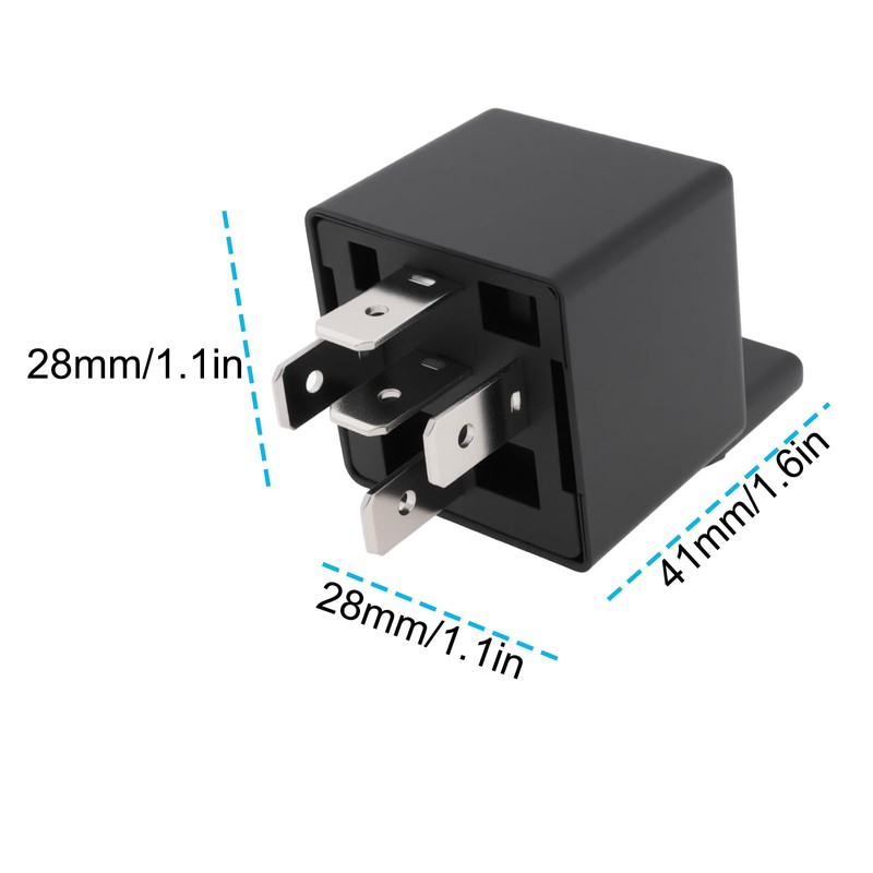 EMSea 3pcs 5-Pin Car SPDT Relays Coil 24VDC 40A ZT603-24VDC-C