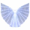 Rainbow LED Light-Up Butterfly Wings Costume, Illuminated Dance Wings for