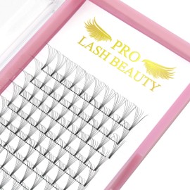PRO LASH Premade Volume Eyelash Extensions 3D 5D 7D, 0.07 0.10, C D Curl, Black, Synthetic, Lightweight, Natural-Looking