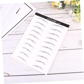 Baluue 4sheets Eyebrow Stickers of Hair-like Simulation Eyebrow Makeup Tools for Women Easy to Use for Filling Sparse Areas