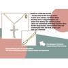 Cross Pendant Freshwater Pearls Alphabet Necklace Sterling Silver 18K Gold