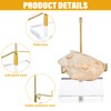 MAQUITA 6 Pcs Acrylic Easel Display Stand, Crystal Acrylic Easel