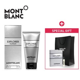 Montblanc Explorer Platinum Shower Gel 150ml + Sample Shopping Bag / 몽블랑 익스플로러 플래티넘 샤워젤 150ml + 샘플쇼핑백
