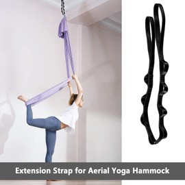 Fonyiunce Daisy Chain 180 cm Aerial Yoga Rope Loop Velcro Yoga Stretch Band Adjustable Nylon Exercise Band Elastic Exercise Bands for Stretching, Pilates, Fitness, Climbing