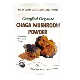 Cherie Sweet Heart Certified Organic Chaga Mushroom Powder Tea Supplement 3.5 oz