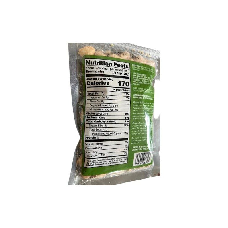 Trader Joe's Roasted & Salted Rosemary Marcona Almonds, 6 oz