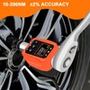 ATsafepro Digital Torque Adapter 1/2" 10-200 Nm,Digital Torque Wrench with