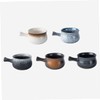 FUNOMOCYA Fashionable Ceramic Bowl Handle Salad Bowl for Kitchen Restaurant