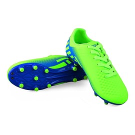 Vizari Santos Firm Ground Soccer Cleats - Durable, Lightweight & Water-Resistant - Adult Soccer Cleats with Adjustable Straps - Womens & Mens Soccer Cleats with Round Studs for Maximum Traction Green