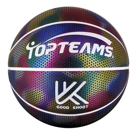 in The Dark Basketball | Night Basket Ball | PU Leather Light Up Basketball, Size 7 Basket Ball, Reflective Luminous Basket Ball Pochy