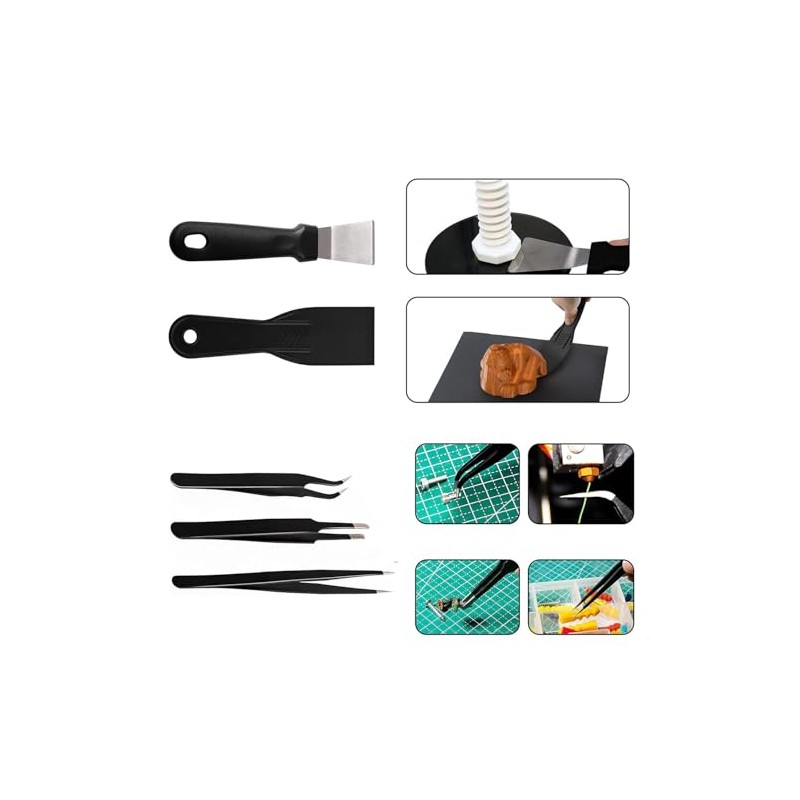 3D Printing Tools Kit, Complete 3D Printer Accessories Set with