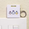 Azeeda 'Cute Kawaii Penguins' Keyring Tape Measure/Spirit Level Tool (KM00035742)