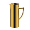GWENBHMTOOL 47oz Water Pitcher Carafe Gold Stainless Steel Pitcher with
