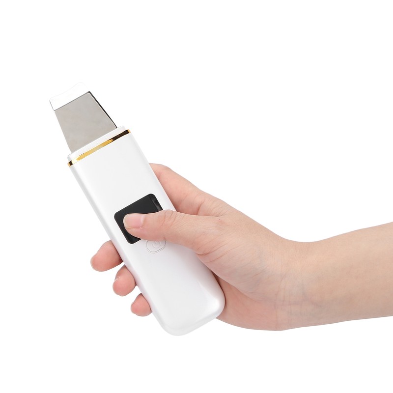 Skin Scrubber Spatula Ultrasonic Blackhead Comedones Removal Device Facial Scrubber
