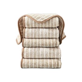 Dishcloth,small square towel, absorbent, easy to clean,No shedding of fluff, no oil sticking,with lashing rope,Microfiber Cleaning Cloth, Cleaning Rag,Cleaning Towels 6 Pcaks(Coffee Color)