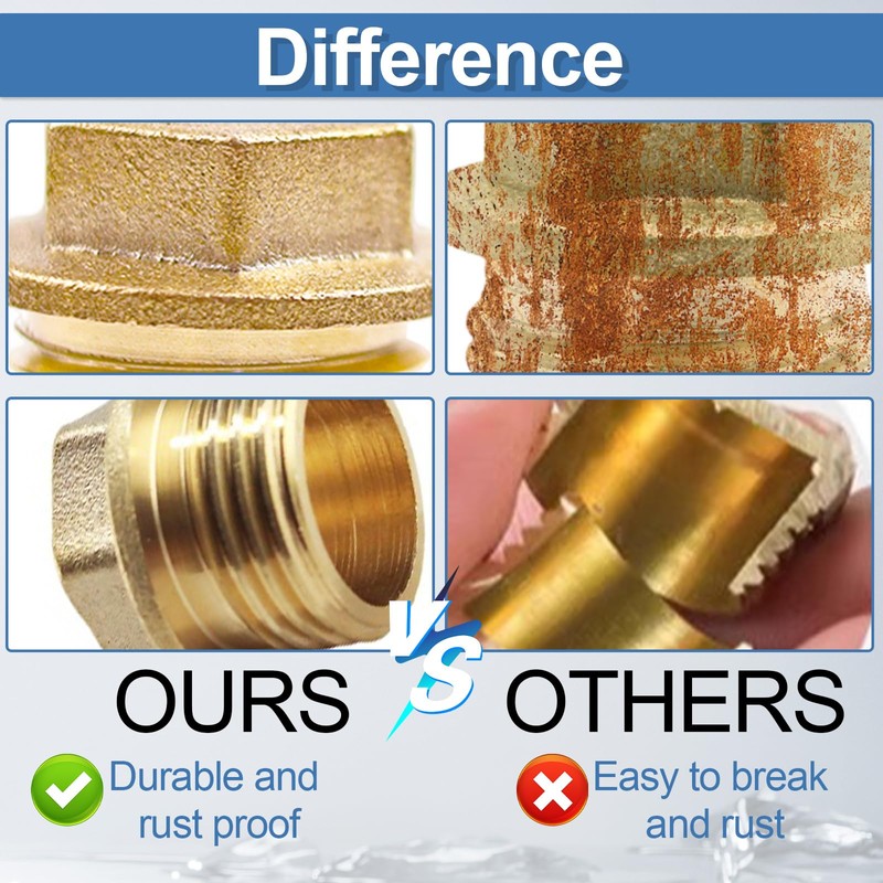 SI SEN 4 x brass plugs, 1/2 inch male thread