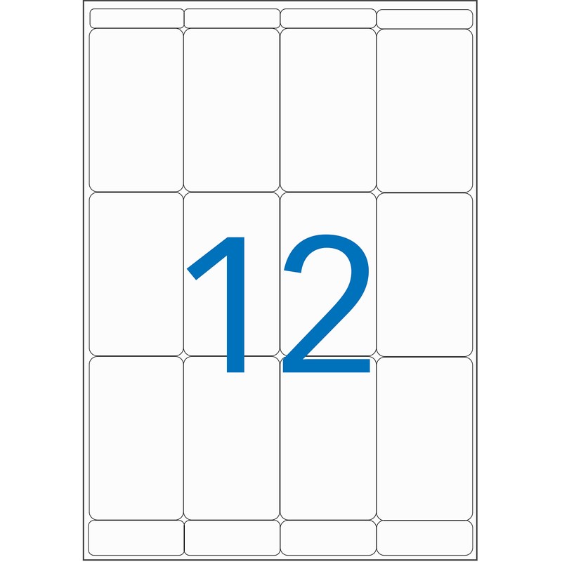 agipa 114086 Universal Labels 56 x 34 mm White