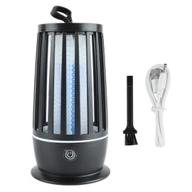 Electric Fly Killing Light   PP USB Rechargeable Silent Fly Trap Lamp for Indoor Outdoor