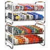 MAXIFFE 2-Tier Can Organizer for Pantry, 16.9"W × 11.5"D ×