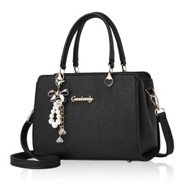 DESAFIANTE Women's Shoulder Bag, Shoulder Bag, Handbag, Adult, Cute, Adult Woman, Crossbody, black (classic black)
