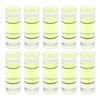 sourcing map 10pcs Small Cylindrical Bubble Level Vials 4.5x12mm PMMA