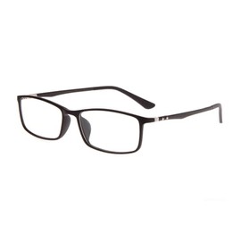XPL Visual Lite VL-904 Rectangular Eyeglasses, Matte Black Frame, Carbon Fiber Temples, 53-16-145