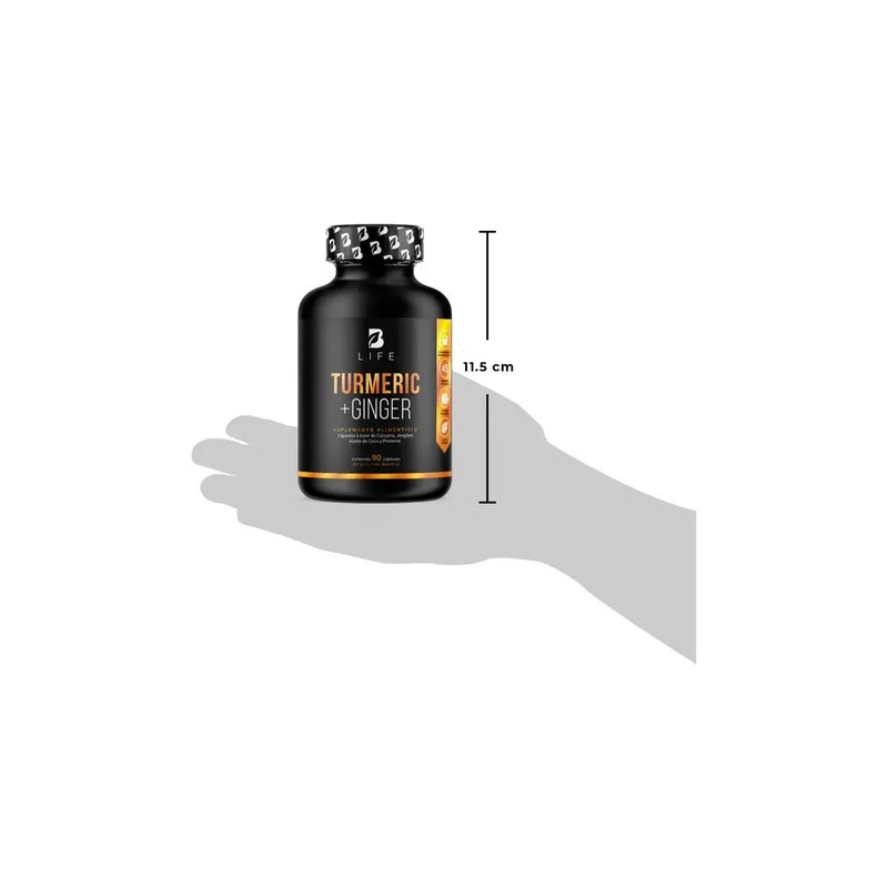 Cúrcuma + Jengibre Con Aceite De Coco 90 Cápsulas B