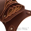 GLASS FROG Scissor Case, 6 Pieces, PU Leather, Storage Capacity,