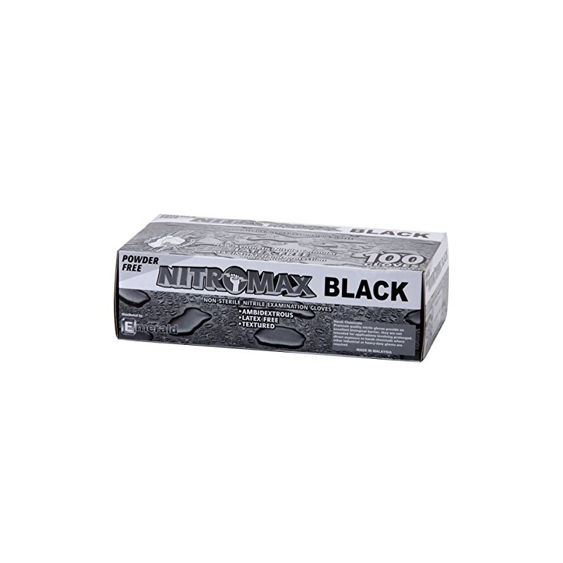 Nitromax Black Xtra Large Gloves 1085 (100 a box)