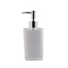 axentia Graz Soap Dispenser, Plastic, White, Approx. 7.3 x 17.5