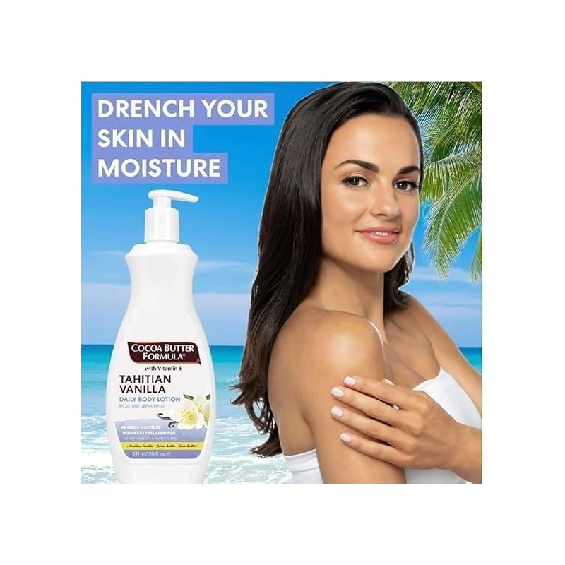 Cocoa Butter Formula Tahitian Vanilla Body Lotion 400ml Deep Moisturizing