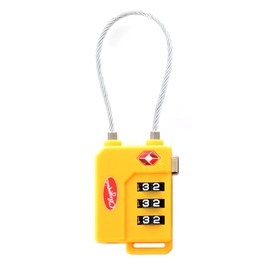 Olympia U.S.A. TSA Cable Combination Lock YE, Yellow, One Size