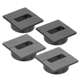 PATIKIL 2.4 Inch Desk Grommet, 4Pcs Cable Grommet Wire Management Cable Hole Cover Cord Organizer for Office Home Table Countertop, Black Gray