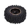 4Pcs Brass Wheel Tire Set 1.2in Hub Replacement for Traxxas