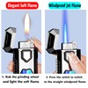 Torch Lighter, Cool Dual Flame Lighter Fashion Design, Refillable Butane
