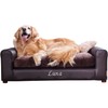 Moots Premium Leatherette Pets Sofa, Espresso, Medium/Large, Customizable