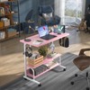 Armocity Height Adjustable Standing Desk with Power Outlets, 32" Manual