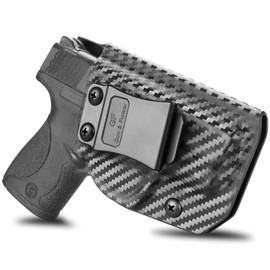 IWB Holster Compatible with Smith & Wesson M&P Shield 9/.40/M2.0 Holster, Carbon Fiber Holster Inside Waistband IWB Conceal Carry MP Shield Holster, 9 mm Holster Adjustable Cant and Retention
