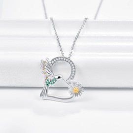 TANGPOET Animal Necklace Koala/Owl/Cow/Giraffe/Fox/925 Sterling Silver Animal Necklace Jewellery Gifts for Women Girls, Sterling Silver