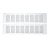 2 Pcs Air Vent Ventilation Grille Aluminium Alloy Rectangular Vent