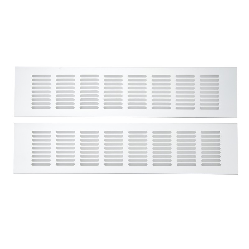 2 Pcs Air Vent Ventilation Grille Aluminium Alloy Rectangular Vent