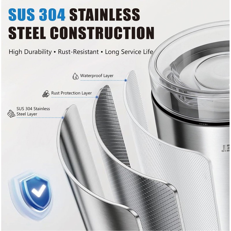 Automatic Soap Dispenser Touchless - 350ml 304 Stainless Steel, 0.25s